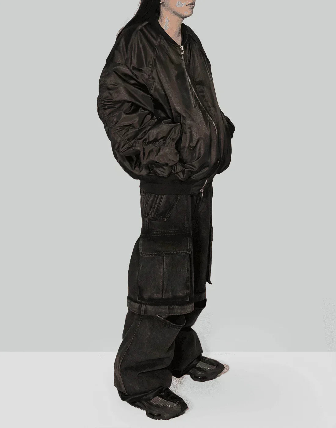 Juun.J - Shearing Lamb Collar Ma-1 Jumper - 082plus