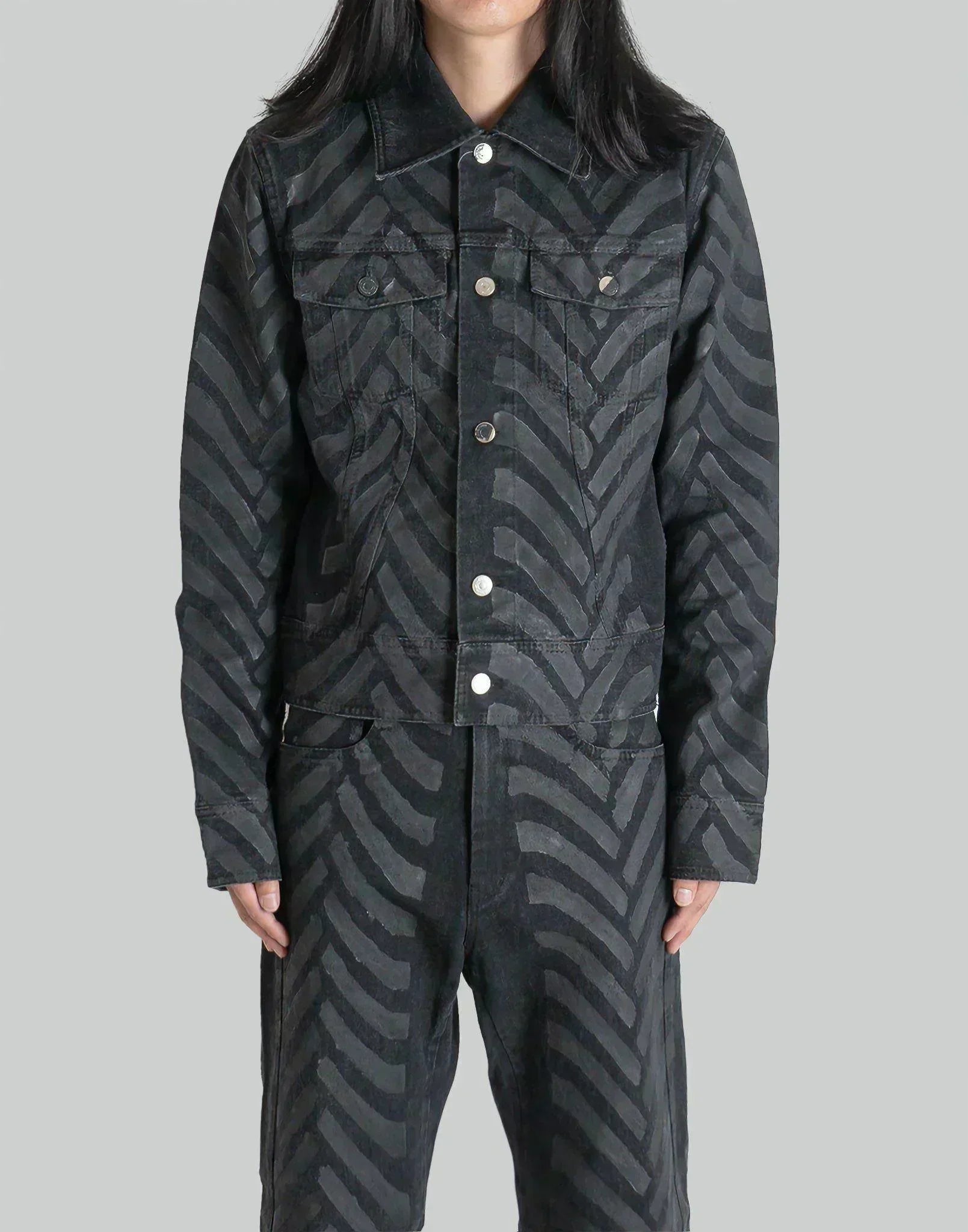 KANGHYUK - DENIM TIRE WAXED TRUCKERS JACKET - 082plus