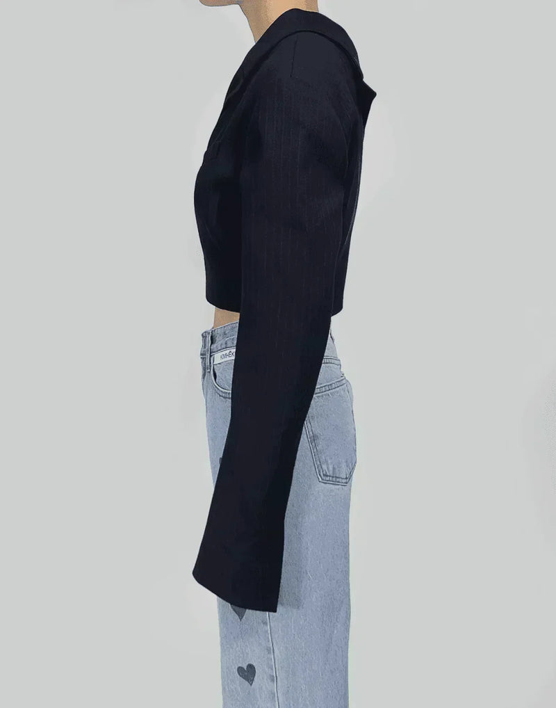 KIMHĒKIM - ASYMMETRIC CROPPED JACKET - 082plus