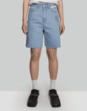 FRAME STAMPED DENIM SHORTS