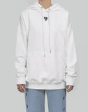 HEART STAMPED HOODIE