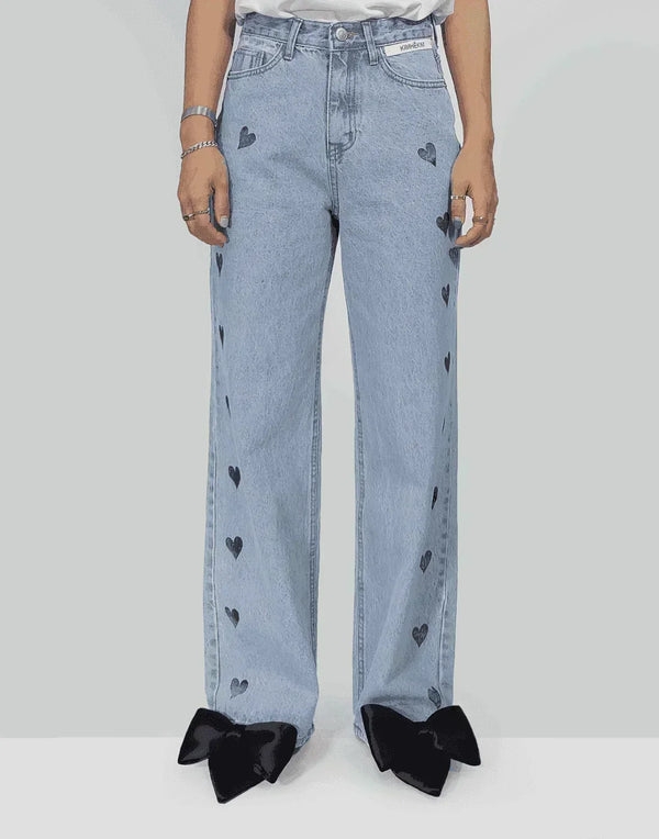 kimhekim-heart-stamped-jeans-