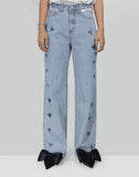 KIMHĒKIM - HEART STAMPED JEANS - 082plus