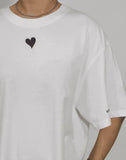 KIMHĒKIM - HEART STAMPED T-SHIRT - 082plus