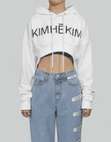 LOGO CROPPED HOODIE