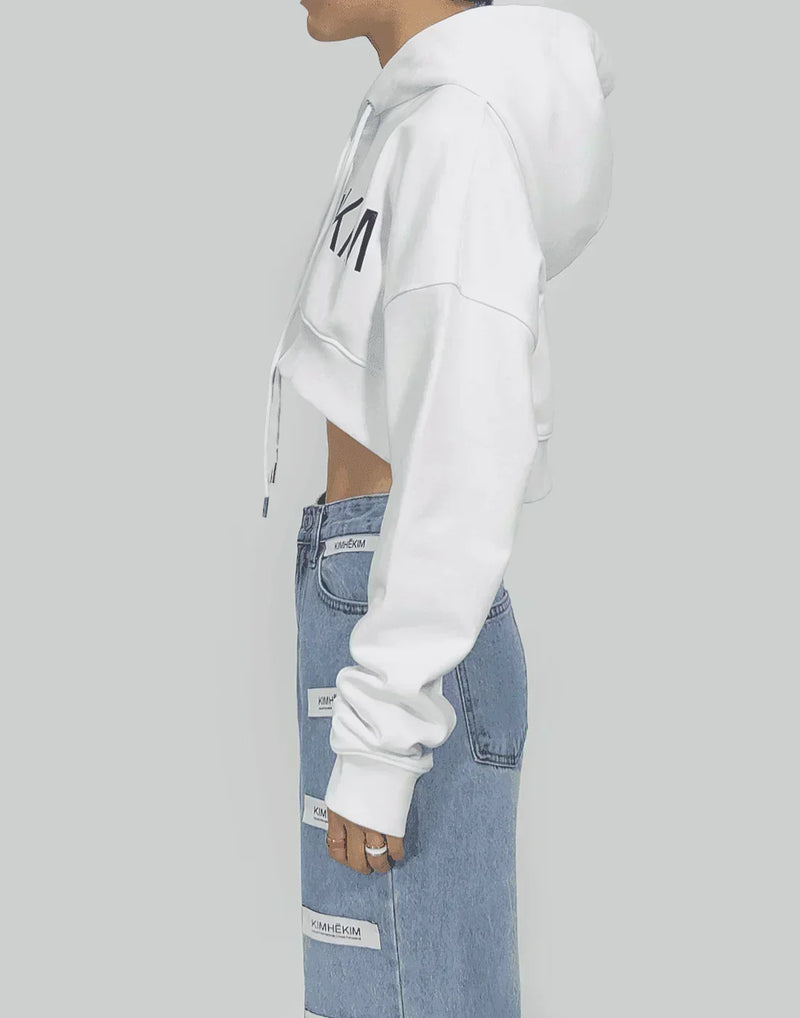KIMHĒKIM - LOGO CROPPED HOODIE - 082plus