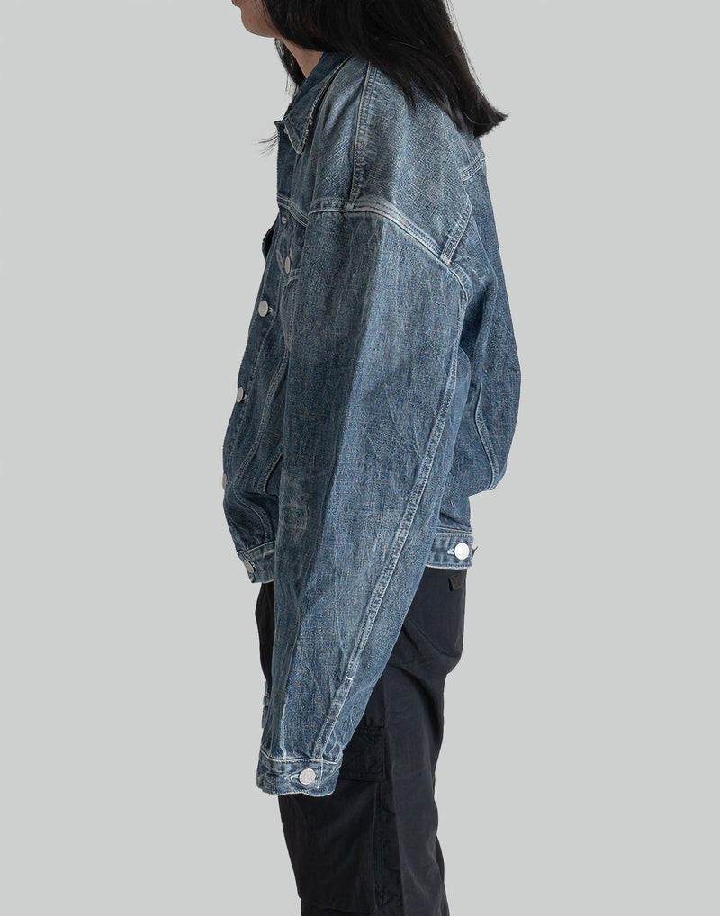 Martine Rose - BALLOON SHOULDER DENIM JACKET - 082plus