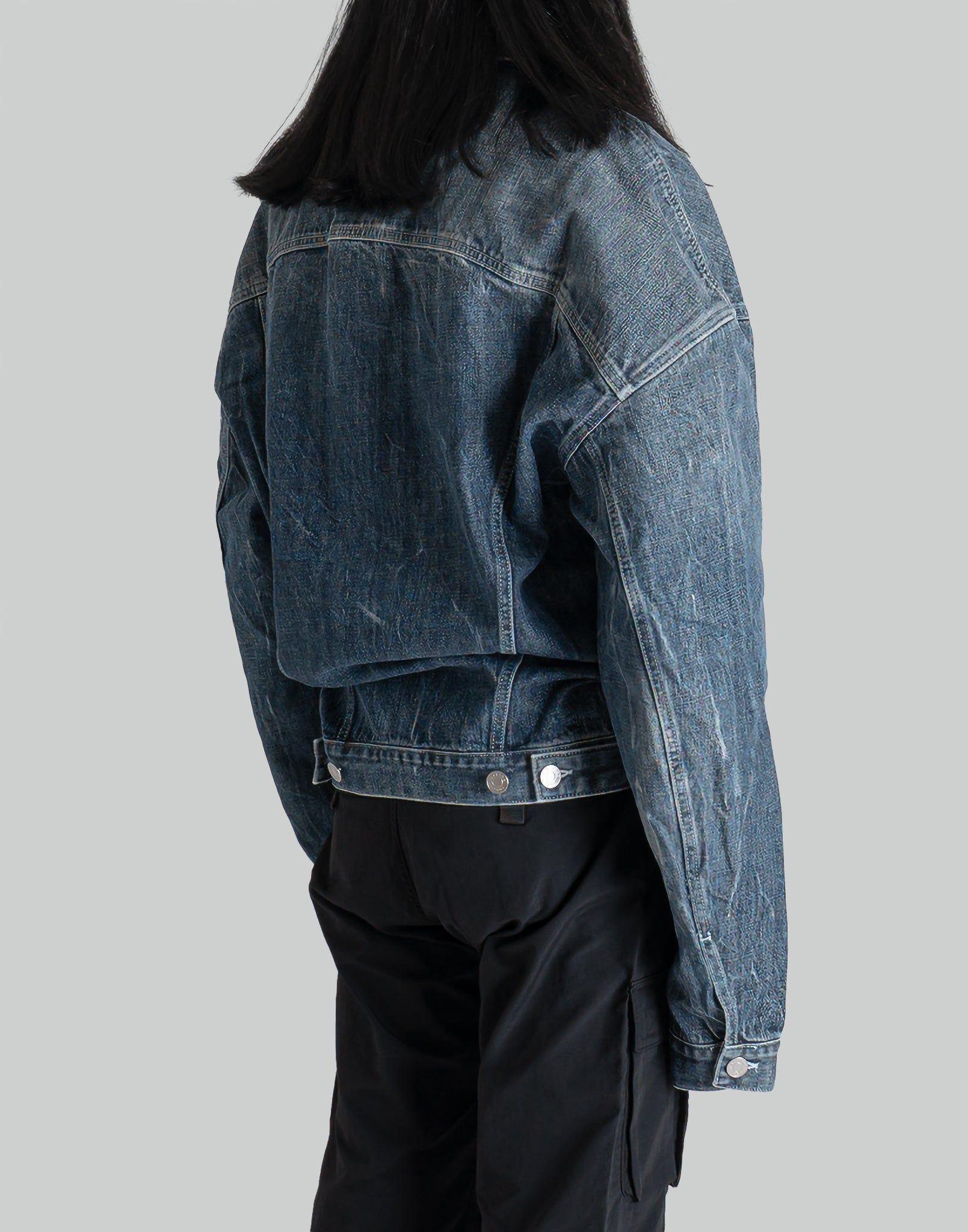 Martine Rose - BALLOON SHOULDER DENIM JACKET - 082plus