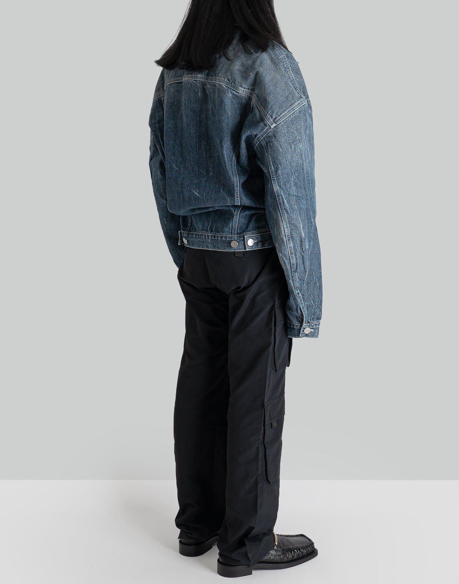 Martine Rose - BALLOON SHOULDER DENIM JACKET - 082plus