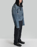 Martine Rose - BALLOON SHOULDER DENIM JACKET - 082plus