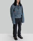 Martine Rose - BALLOON SHOULDER DENIM JACKET - 082plus