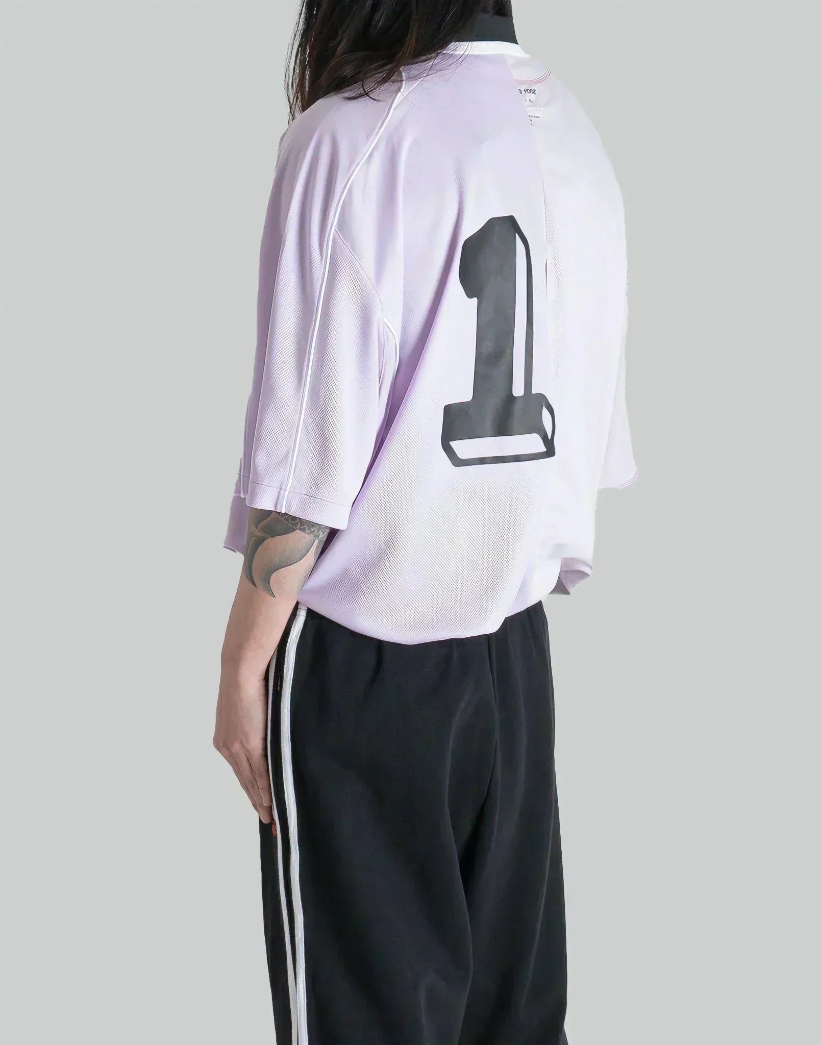 Martine Rose - HALF AND HALF FOOTBALL TOP - 082plus