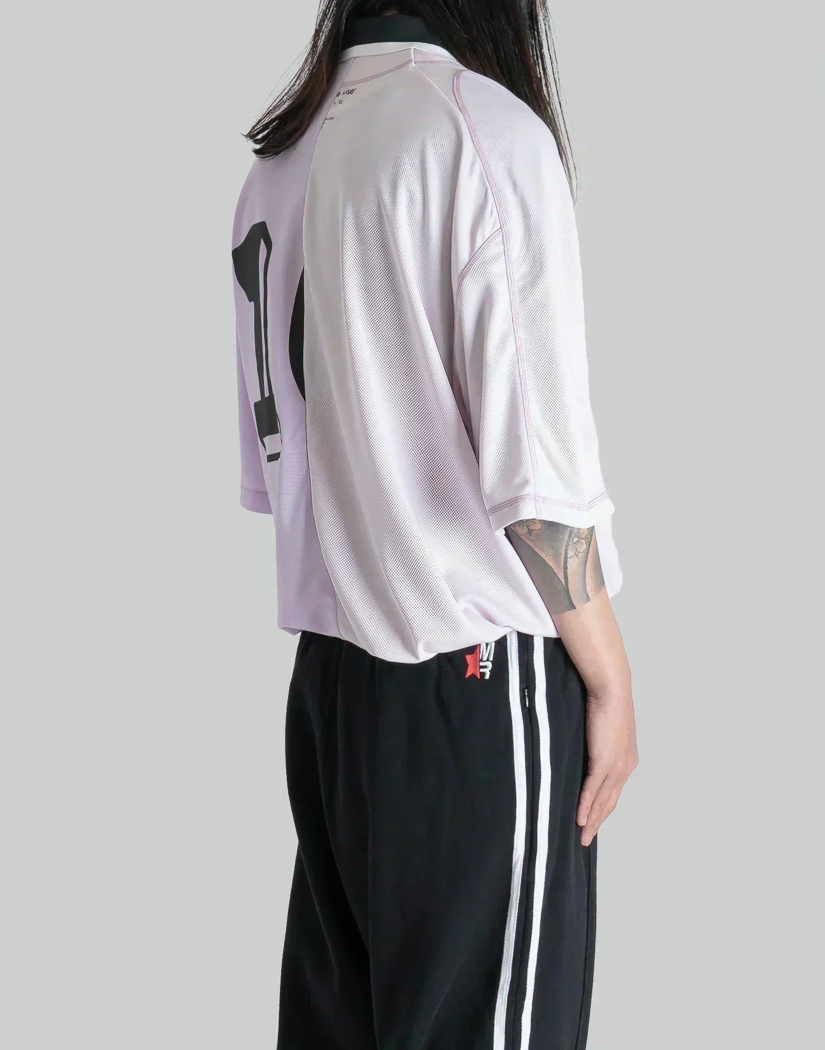 Martine Rose - HALF AND HALF FOOTBALL TOP - 082plus