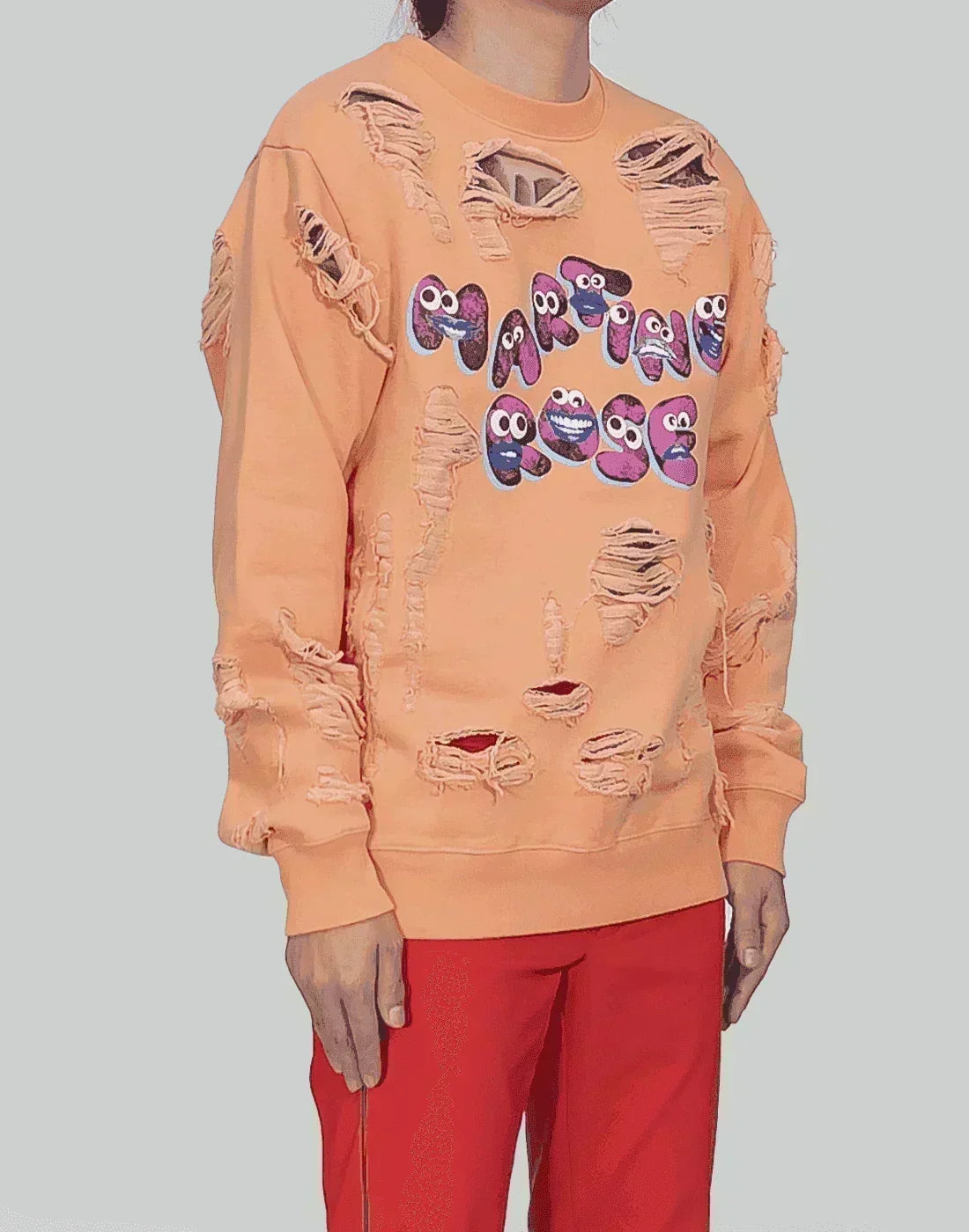 Martine Rose - SHREDDED SWEATSHIRT - 082plus