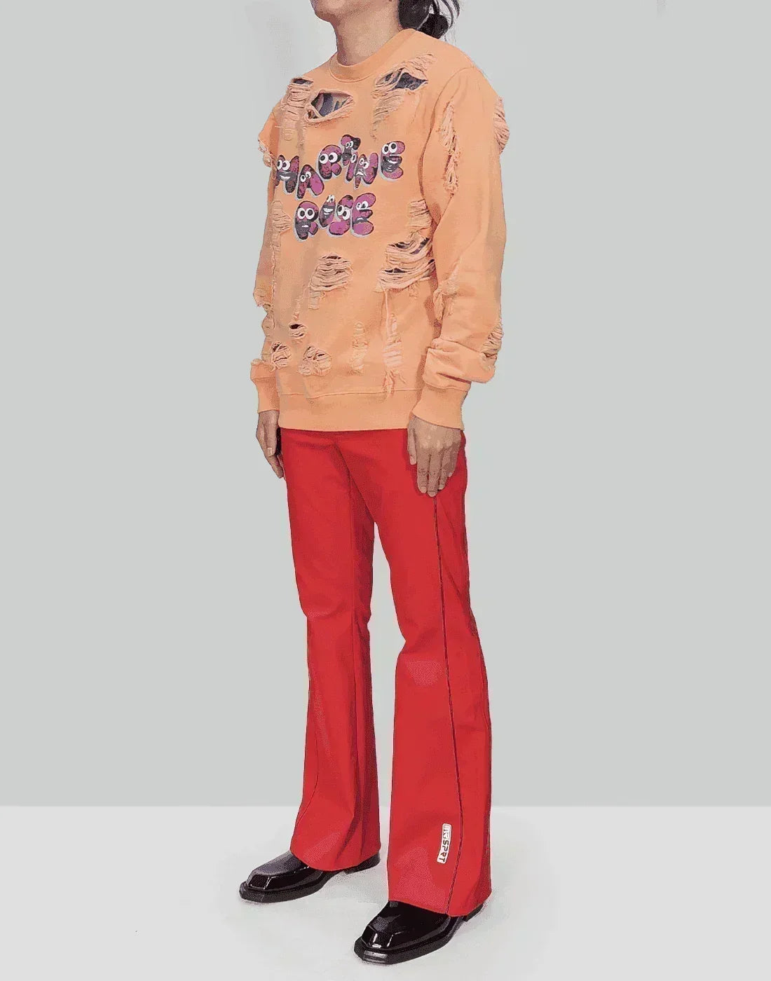 Martine Rose - SHREDDED SWEATSHIRT - 082plus