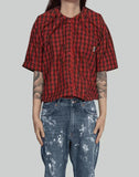TUCK NECK S/S SHIRT