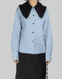 BIG RUFFLE COLLAR BLOUSE