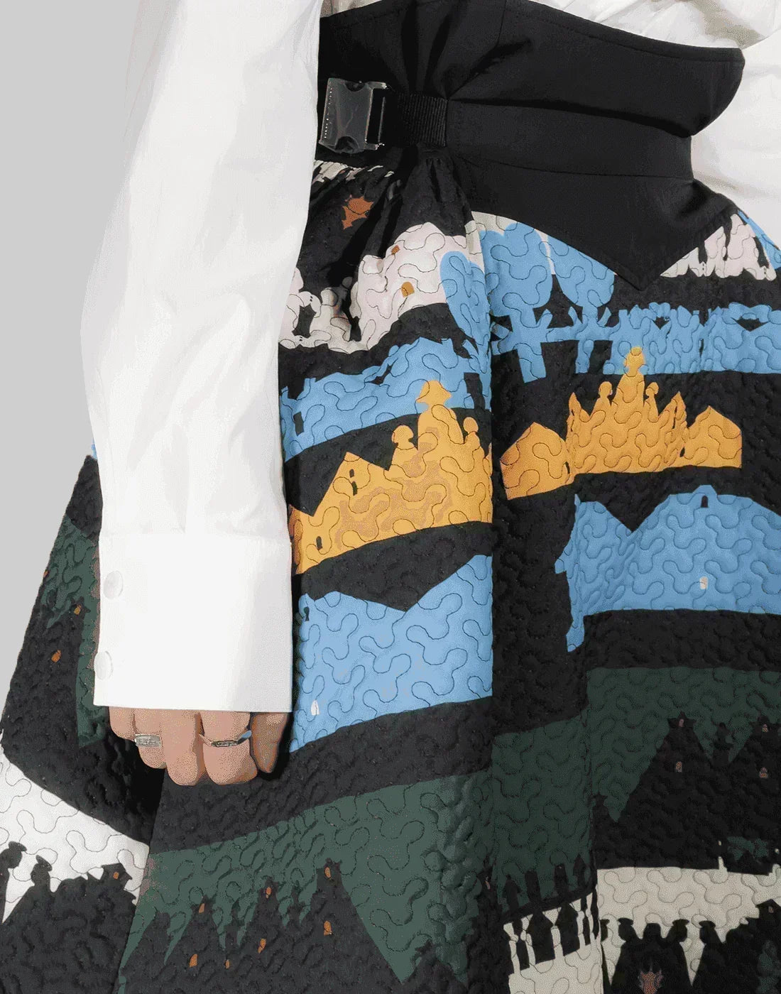 MINJU KIM - BUCKLE VOLUME SKIRT - 082plus