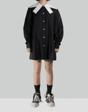 CUTTING COLLAR BLOUSE