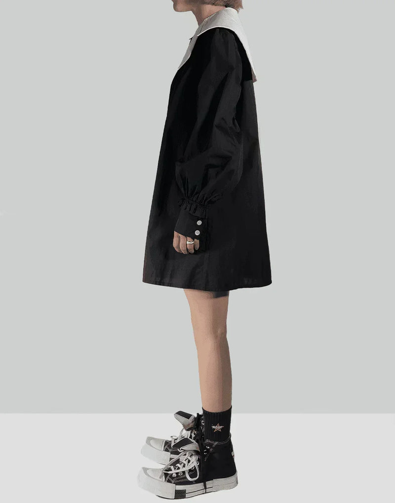 MINJU KIM - CUTTING COLLAR BLOUSE - 082plus