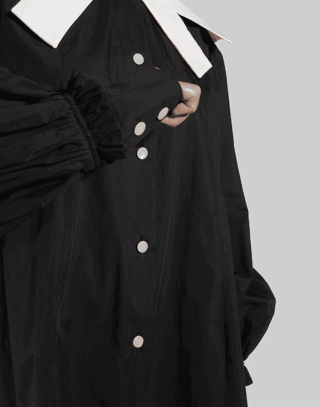 MINJU KIM - CUTTING COLLAR BLOUSE - 082plus