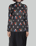 PRINT JERSEY TOP
