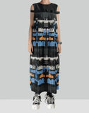 RIBBON BELT PLEATS DRESS