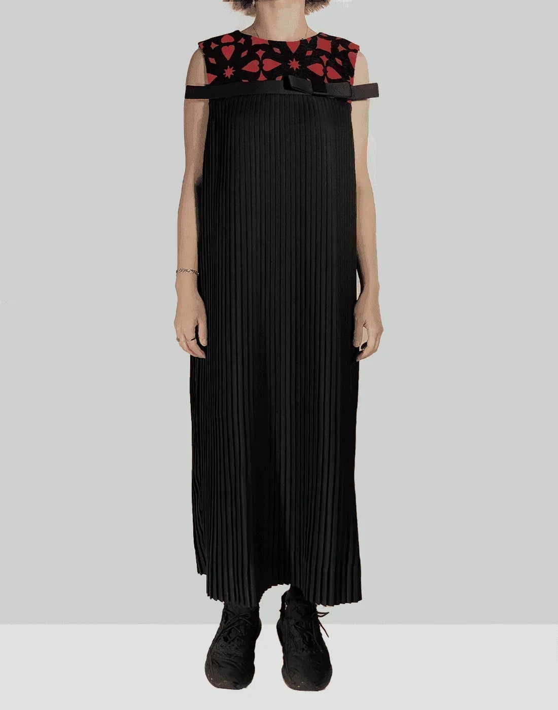 MINJU KIM - RIBBON BELT PLEATS DRESS - 082plus