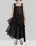 RUFFLE ASYMMETRY DRESS