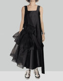 RUFFLE ASYMMETRY DRESS