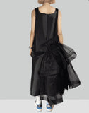 MINJU KIM - RUFFLE ASYMMETRY DRESS - 082plus