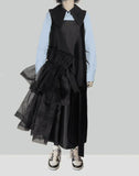 MINJU KIM - RUFFLE ASYMMETRY DRESS - 082plus