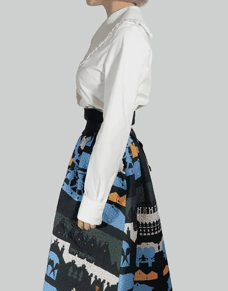 MINJU KIM - RUFFLE COLLAR BLOUSE - 082plus