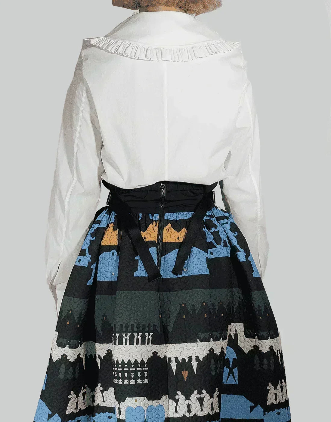 MINJU KIM - RUFFLE COLLAR BLOUSE - 082plus