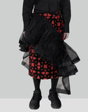 RUFFLE PENCIL SKIRT