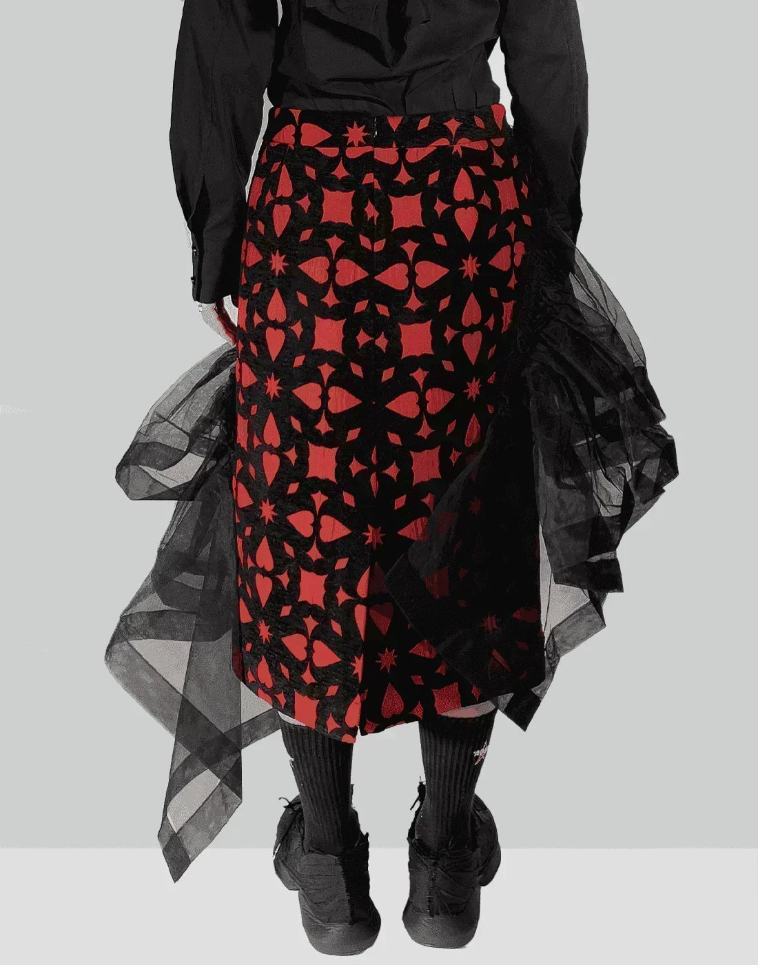 MINJU KIM - RUFFLE PENCIL SKIRT - 082plus
