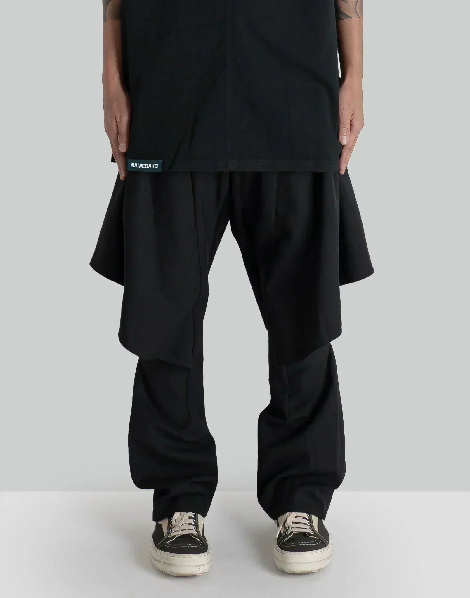 NAMESAKE - DEREK SIDE FLARE TROUSERS - 082plus