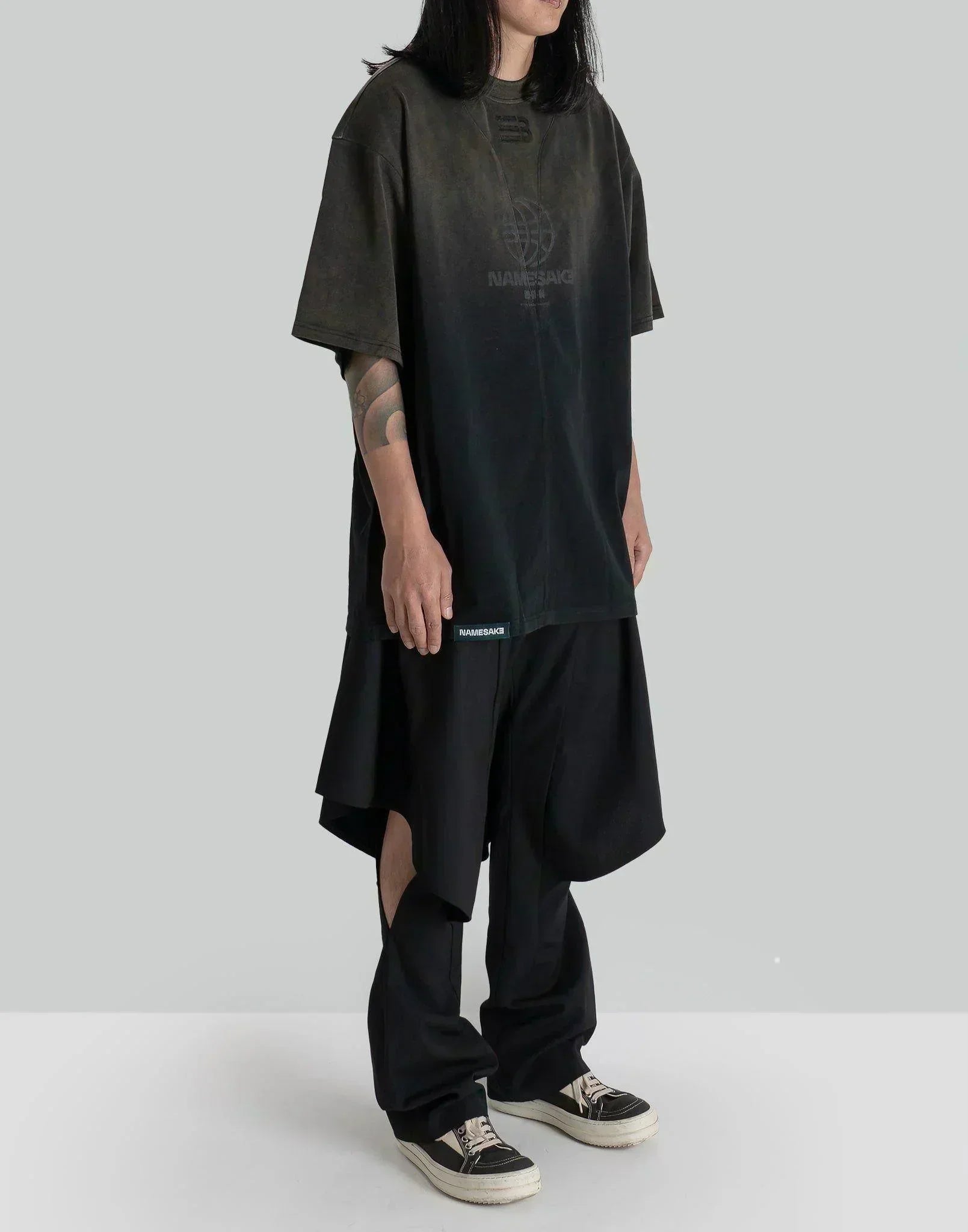 NAMESAKE - DEREK SIDE FLARE TROUSERS - 082plus