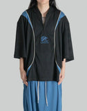 NAMESAKE - LEWIS PANELLED HALF-ZIP WARM UP JERSEY - 082plus
