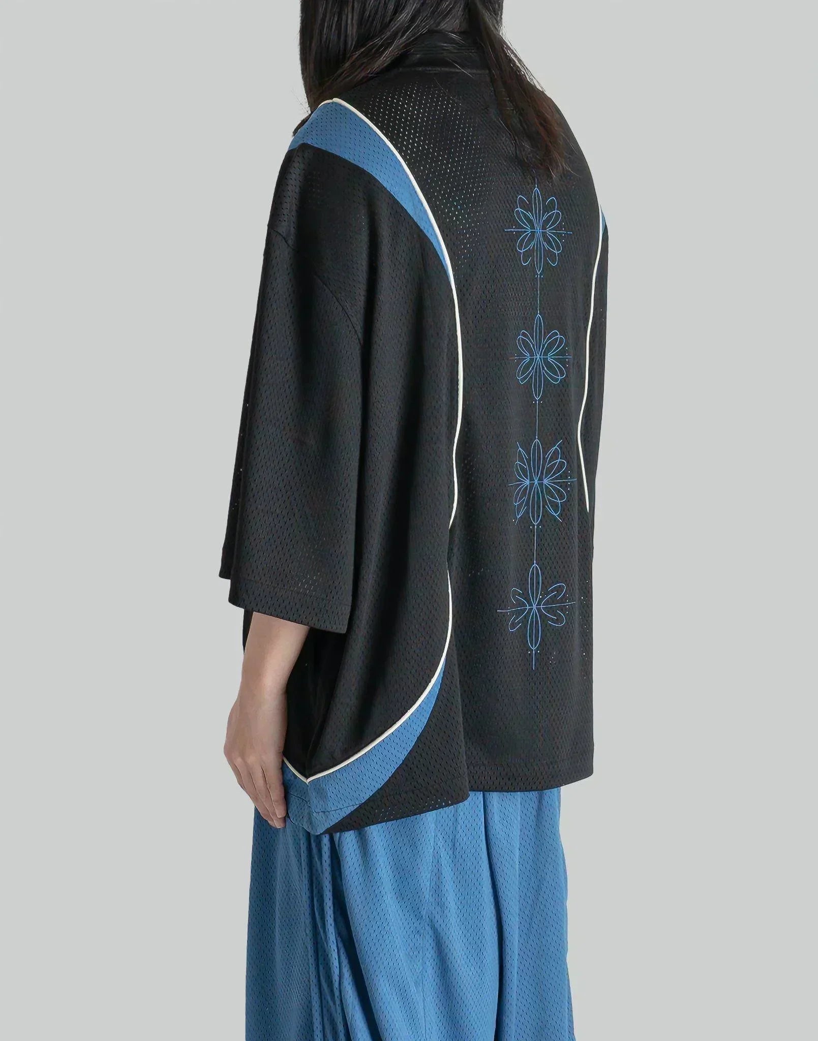 NAMESAKE - LEWIS PANELLED HALF-ZIP WARM UP JERSEY - 082plus