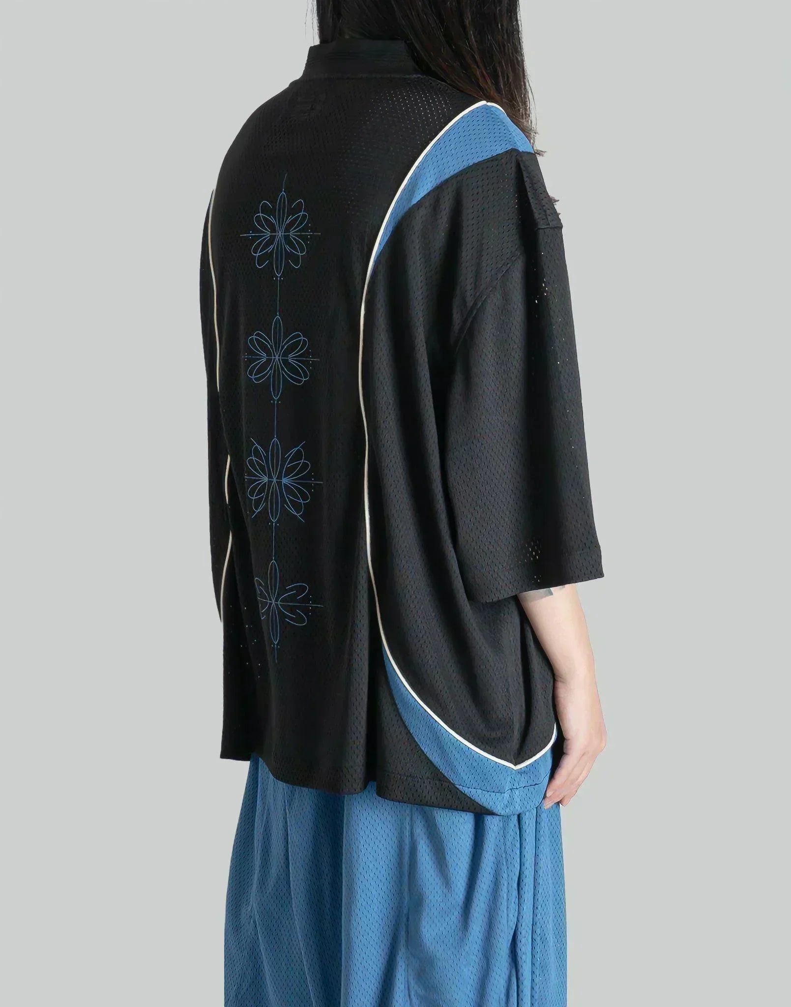 NAMESAKE - LEWIS PANELLED HALF-ZIP WARM UP JERSEY - 082plus