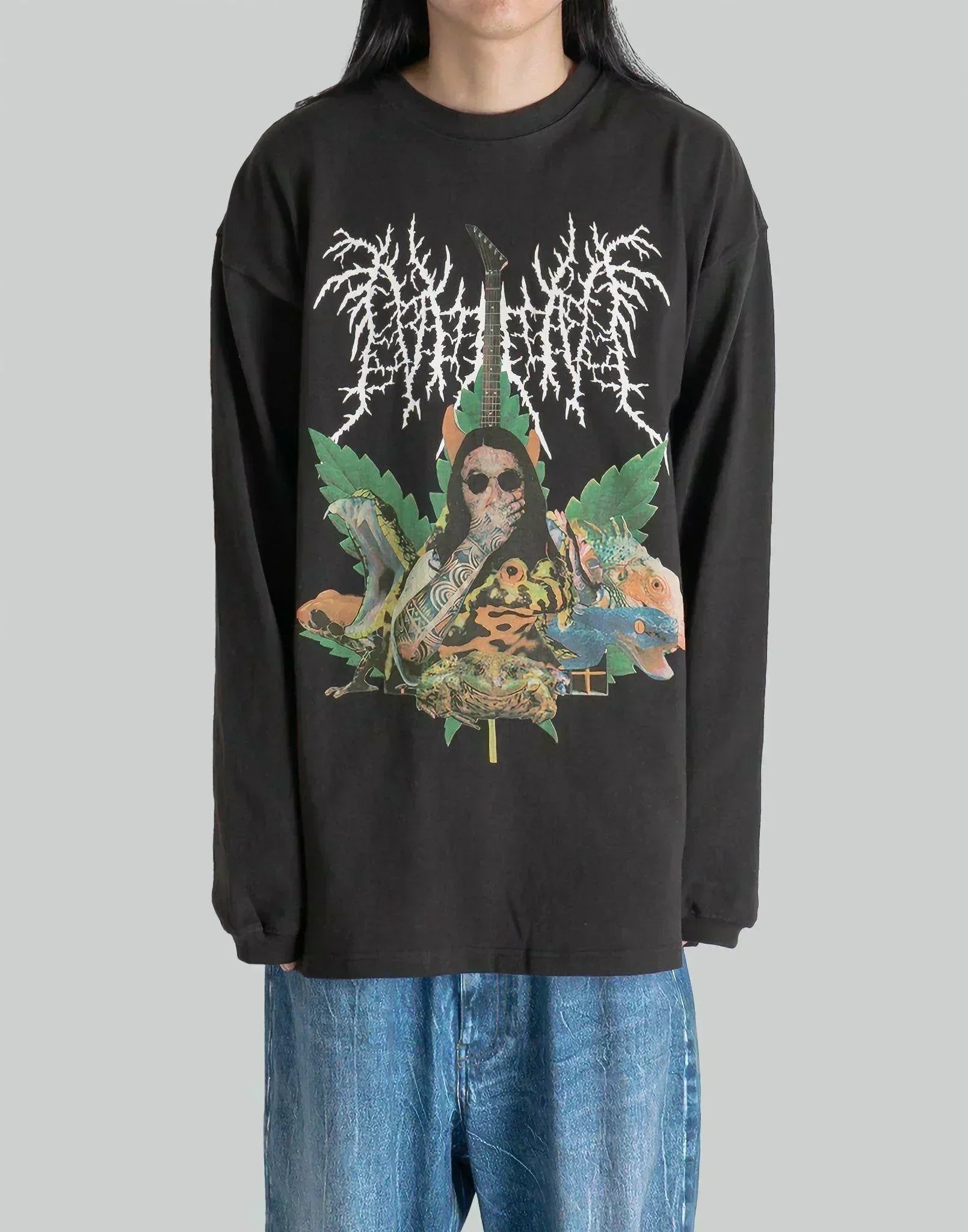 NISHIMOTO IS THE MOUTH - METAL COLLAGE L/S TEE - 082plus