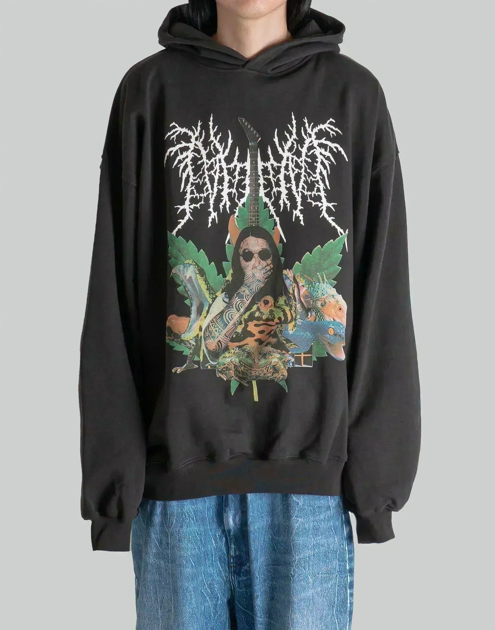 NISHIMOTO IS THE MOUTH - METAL COLLAGE SWEAT HOODIE - 082plus