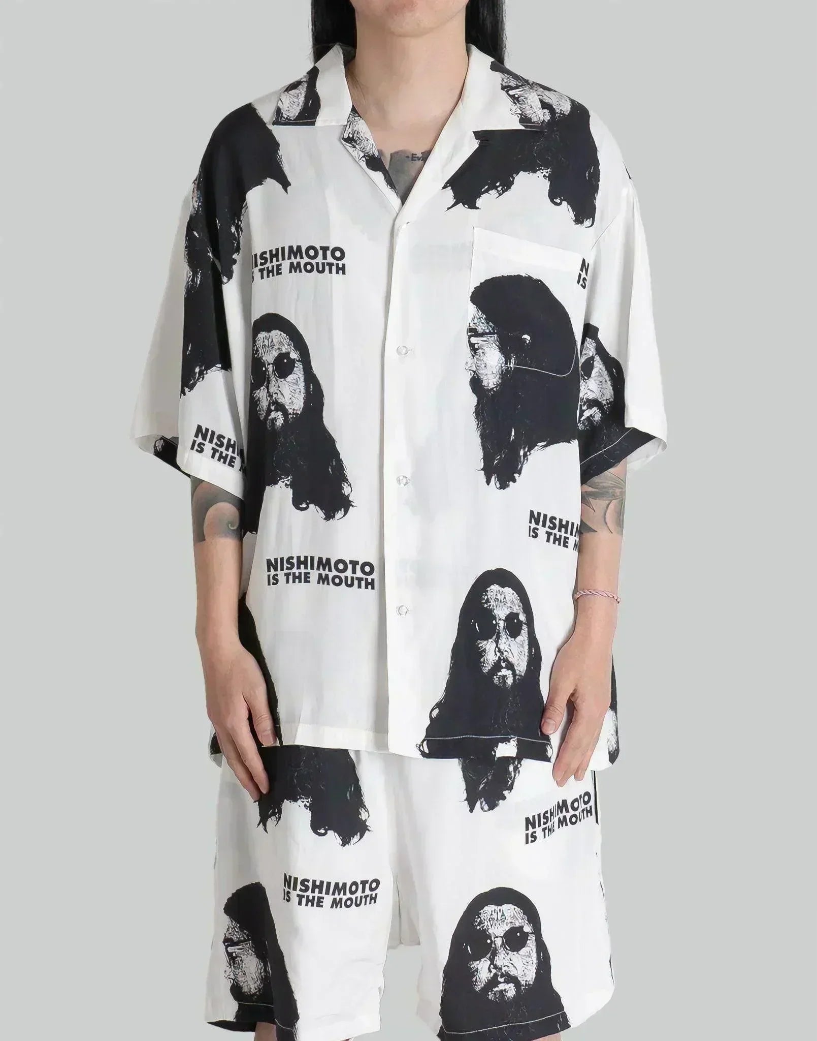NISHIMOTO IS THE MOUTH - PORTRAIT HAWAIIAN SHIRT - 082plus