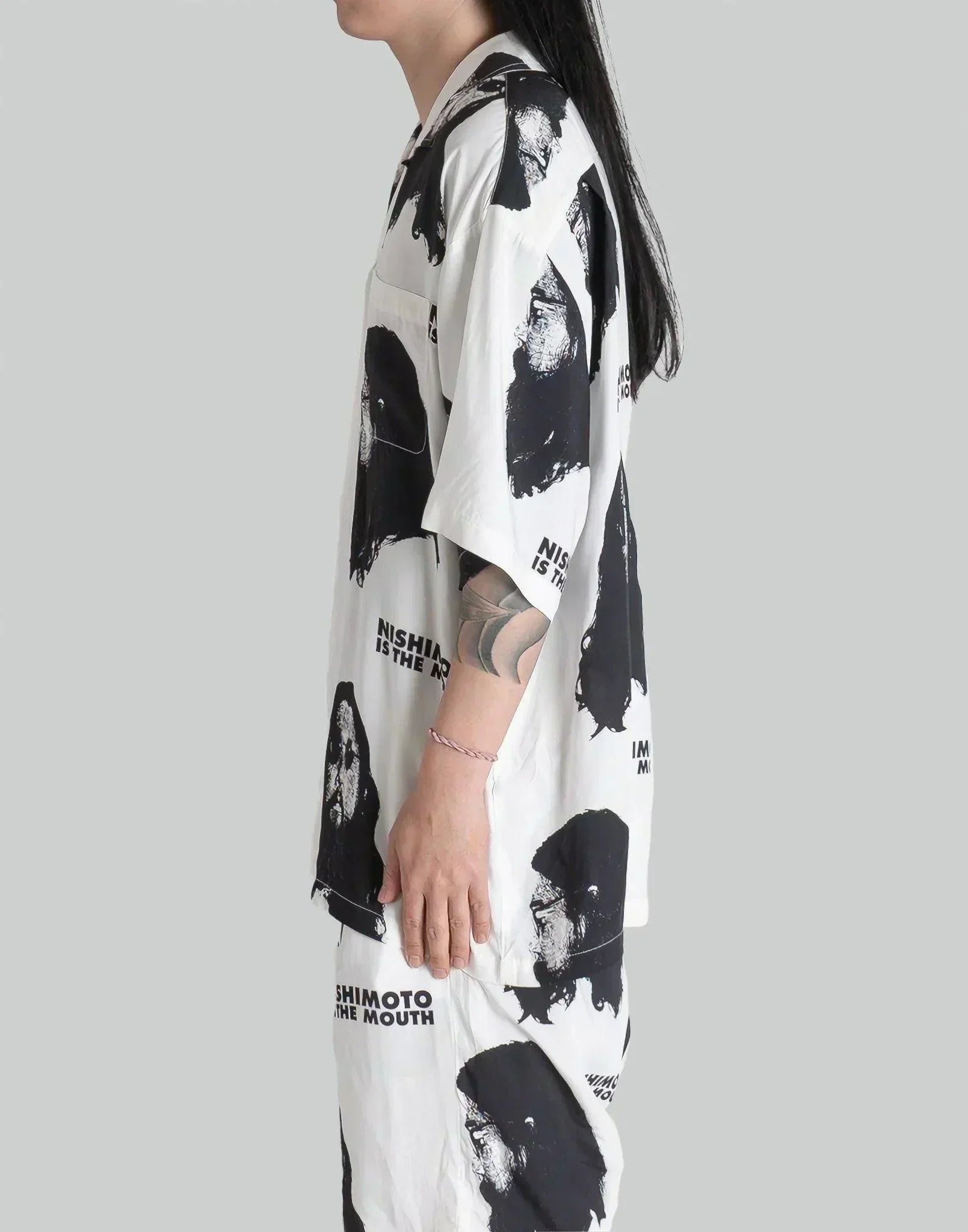 NISHIMOTO IS THE MOUTH - PORTRAIT HAWAIIAN SHIRT - 082plus