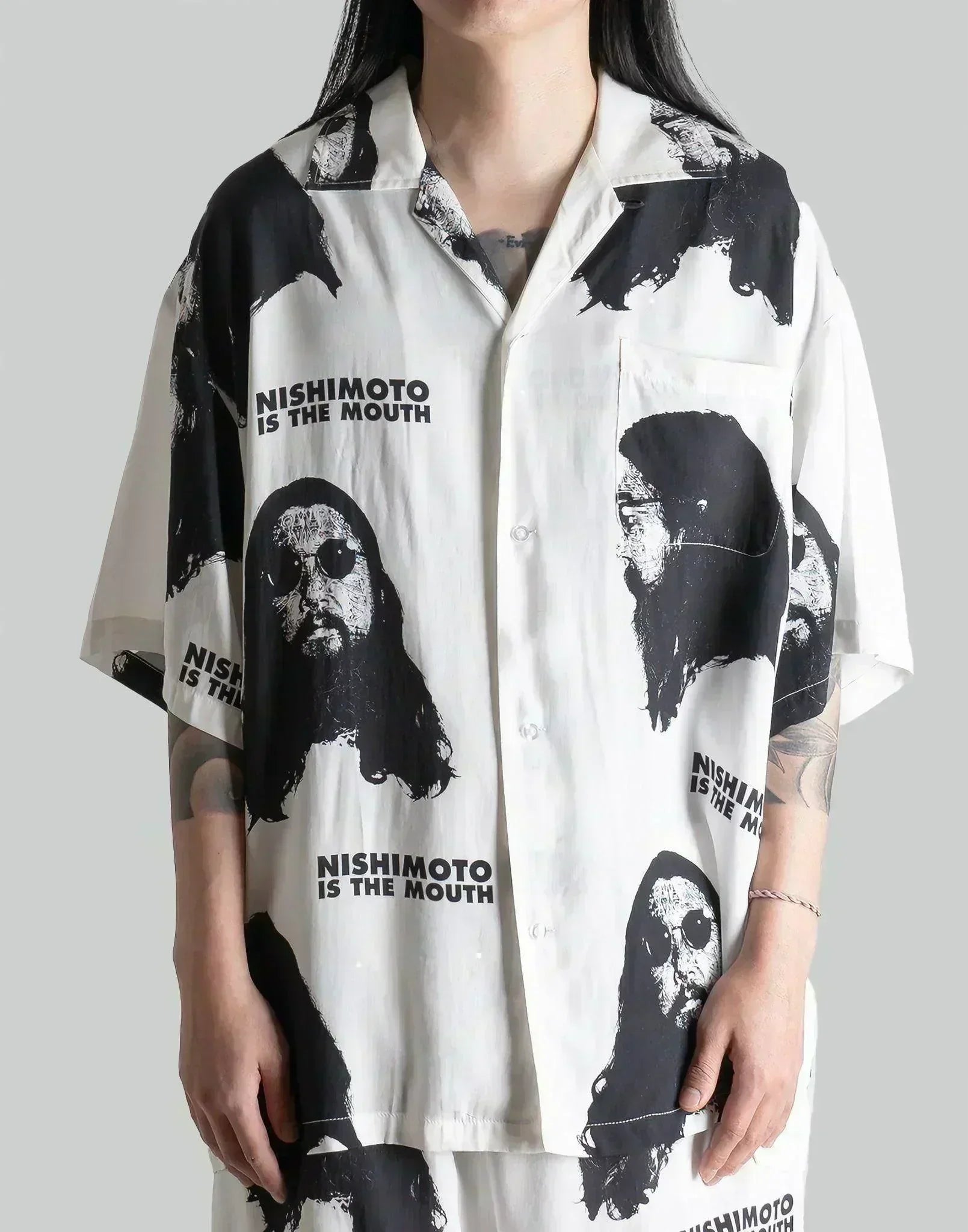 NISHIMOTO IS THE MOUTH - PORTRAIT HAWAIIAN SHIRT - 082plus