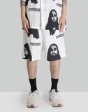 NISHIMOTO IS THE MOUTH - PORTRAIT HAWAIIAN SHORTS - 082plus