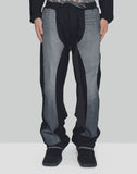 DENIM PATCH SWEATPANTS