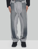 DENIM PATCH SWEATPANTS