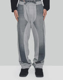 DENIM PATCH SWEATPANTS